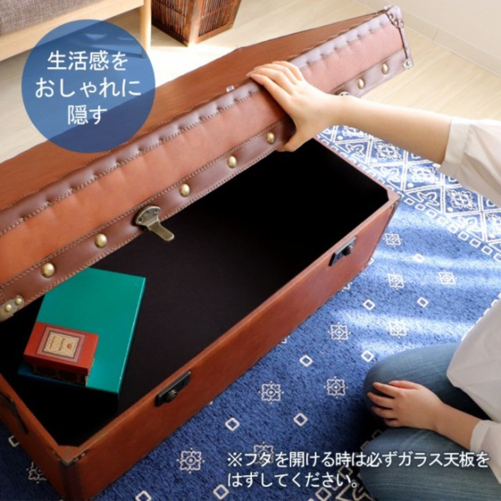 TRUNK TABLE - Leather