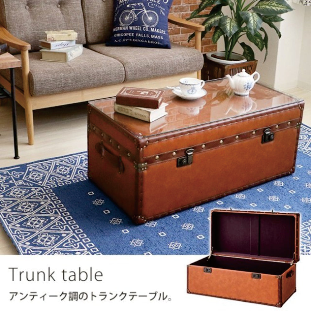 TRUNK TABLE - Leather