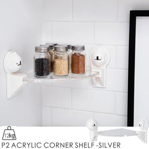 P2 ACRYLIC CORNER SHELF