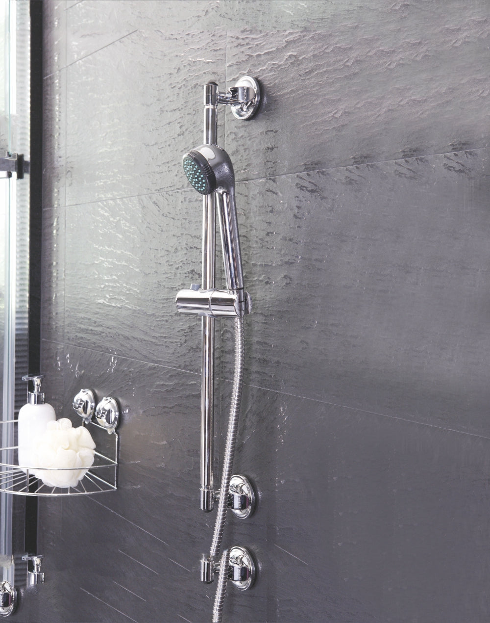 E32 STAINLESS STEELE SHOWER HOLDER