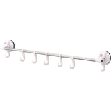 N17 MULTI-PURPOSE RACK WITH 7 HOOKS -SILVER