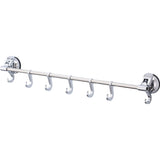 N17 MULTI-PURPOSE RACK WITH 7 HOOKS -SILVER