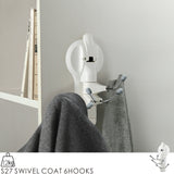 S27 SWIVEL COAT 6HOOKS