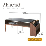 ALMOND 北歐風格玻璃茶几