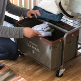 U.S. MAIL clothes rack