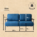 SETTLA IRON FRAME 2P SOFA