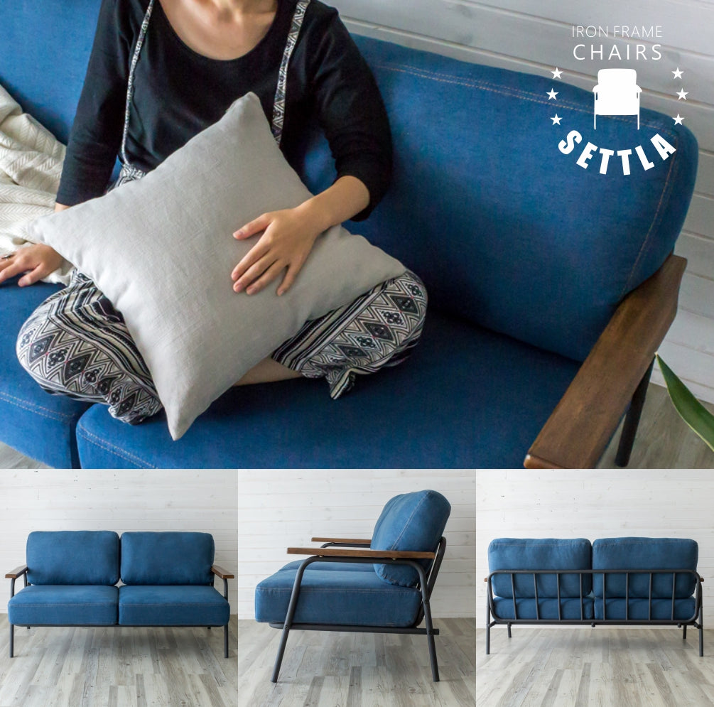 SETTLA IRON FRAME 2P SOFA