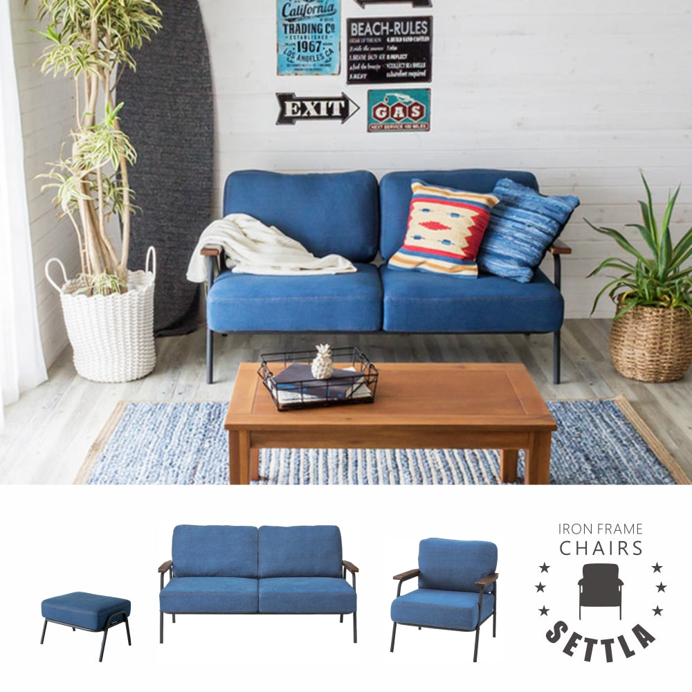 SETTLA IRON FRAME 2P SOFA