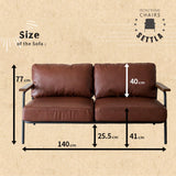 SETTLA IRON FRAME 2P SOFA