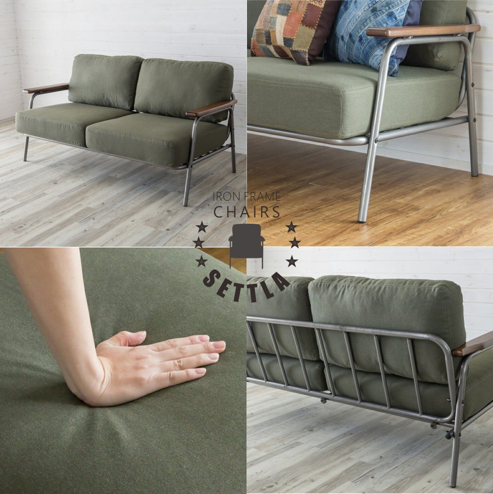 SETTLA IRON FRAME 2P SOFA