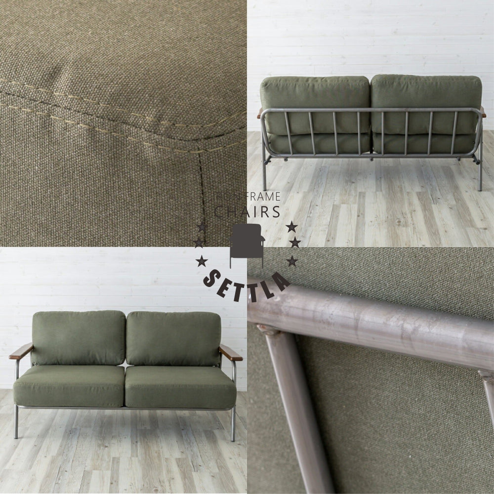 SETTLA IRON FRAME 2P SOFA