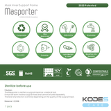 Masporter  全球首創專利產品 生物降解 可摺疊 可調節 環保立體 口罩支架