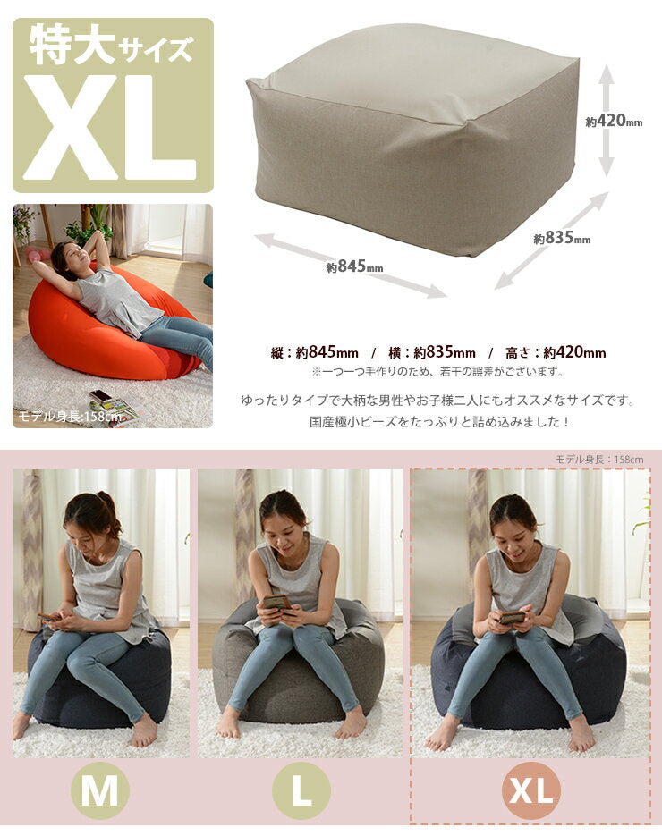 日本製-XL QUBE Cushion